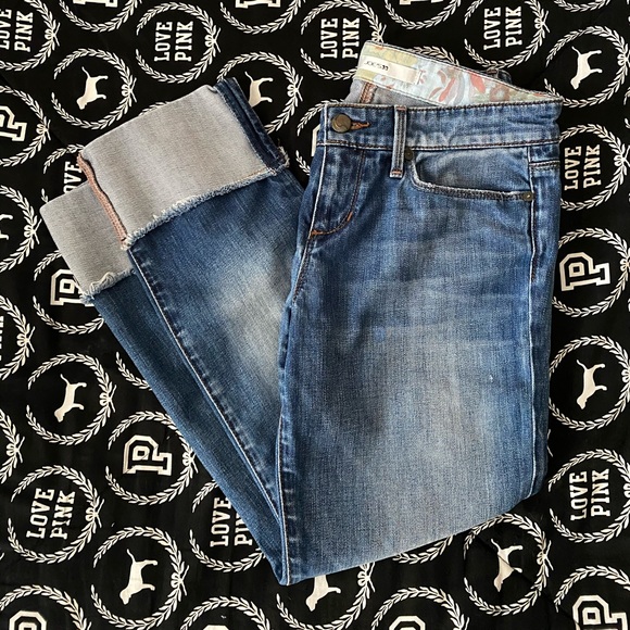 Joe's Jeans Denim - JOE’S DISTRESSED CROPPED STRAIGHT LEG JEANS